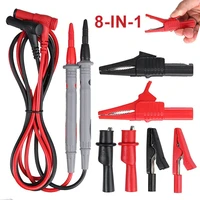 8pcs universal testing leads with alligator clips set instrument parts for multimeter test lead cable probe 1000v 10a