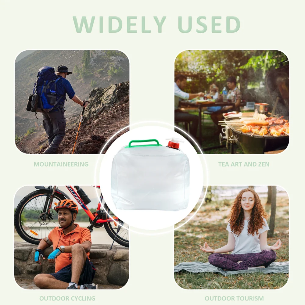 

2PCS Collapsible Water Container Bag Premium Water Container Practical Water Bag