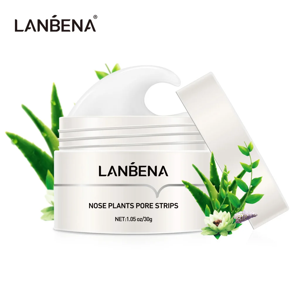 

LANBENA Blackhead Remover Cream Paper Plant Pore Strip Nose Acne Cleansing Peel Off Mud Mask Treatment Skin Care TSLM2