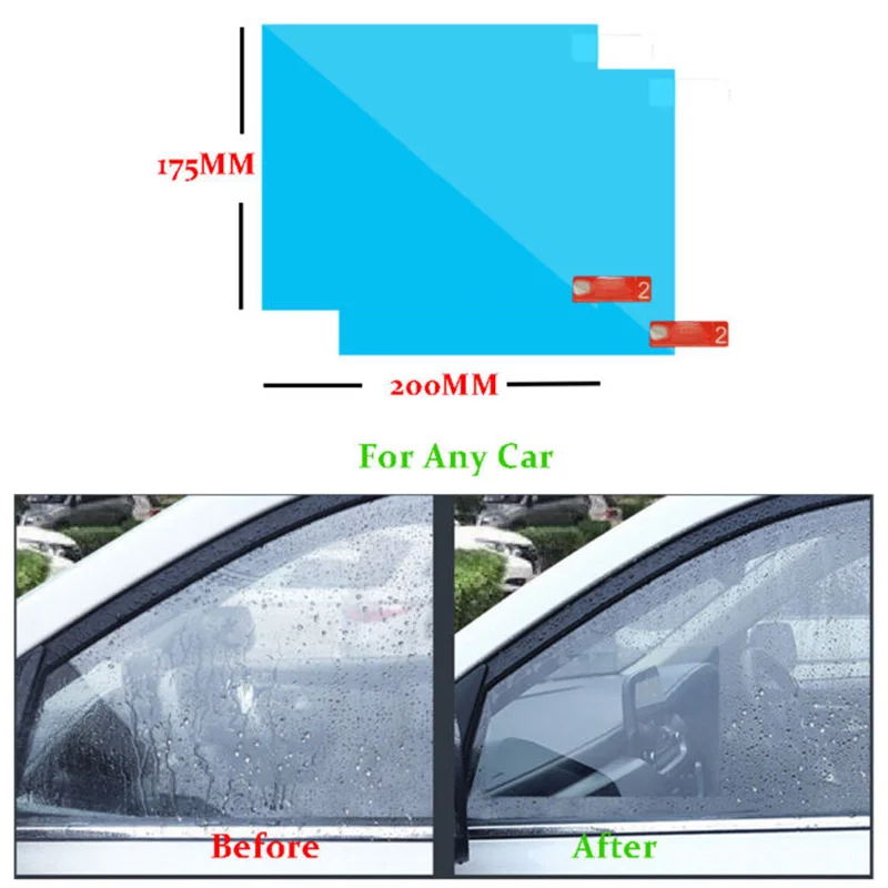 175*200 мм синяя Автомобильная Водонепроницаемая непромокаемая пленка на окно