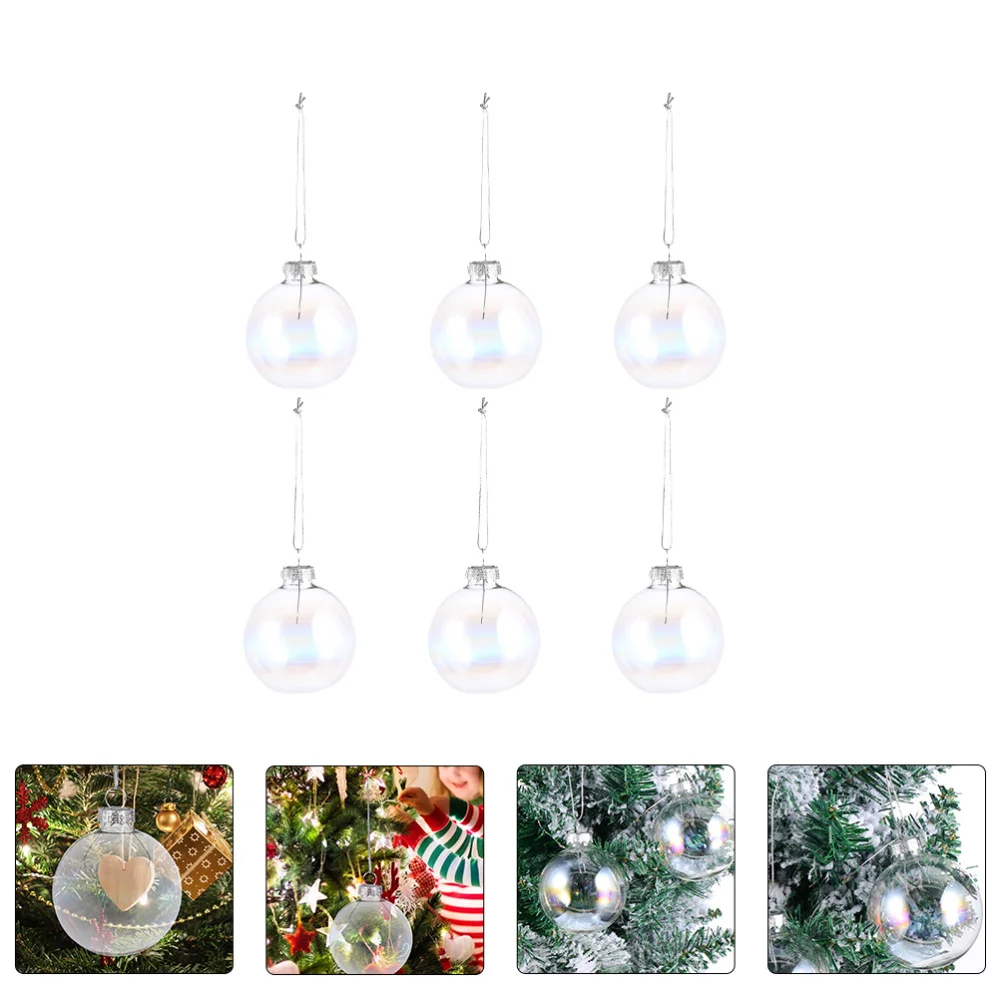 

6pcs Christmas Balls Ornaments Hanging Pendants Christmas Tree Hanging Decor
