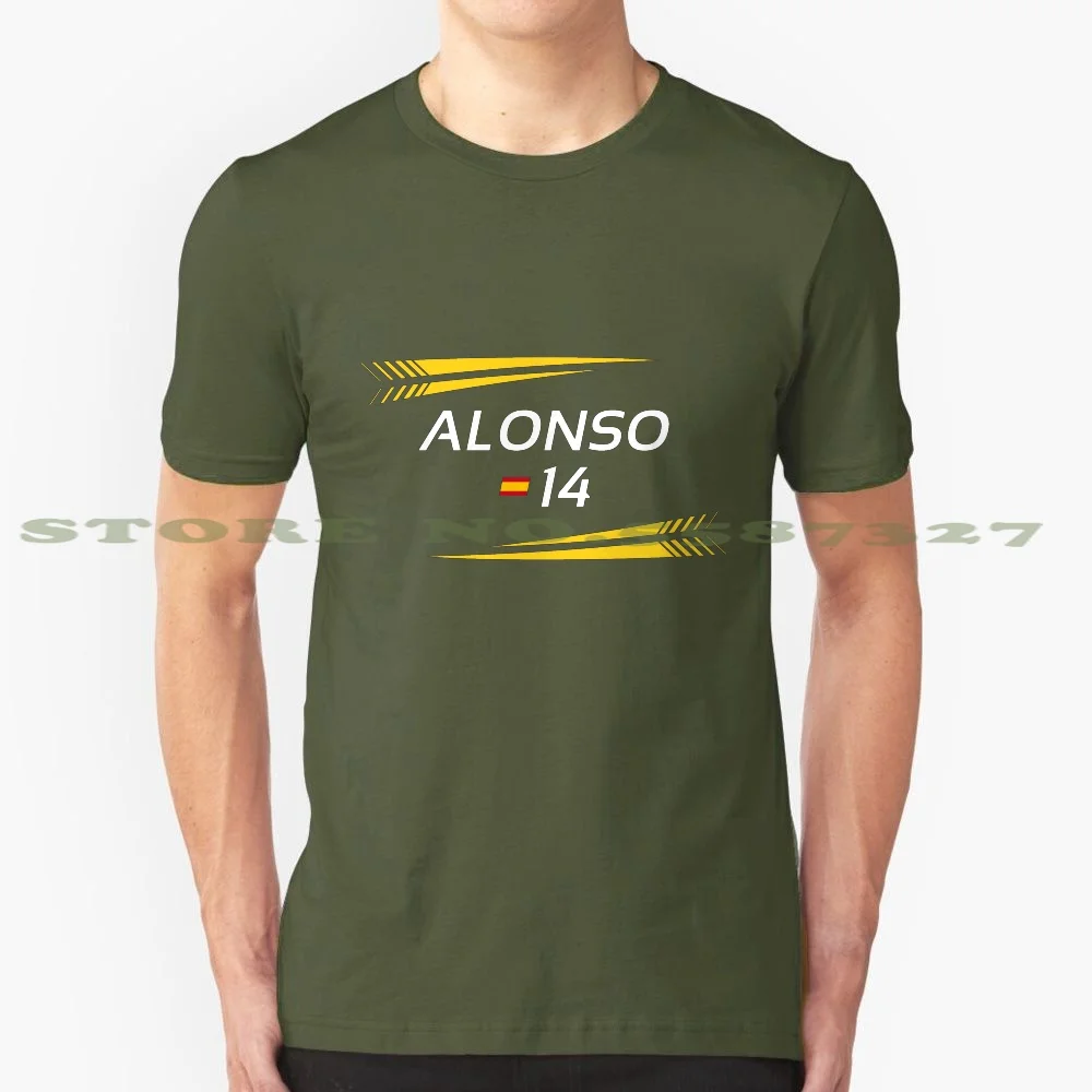 

2021 - #14 Alonso [черная версия] черная белая футболка для мужчин женщин мужчин гоночный Renault Motorsport Renault Team Фернандо Алонсо