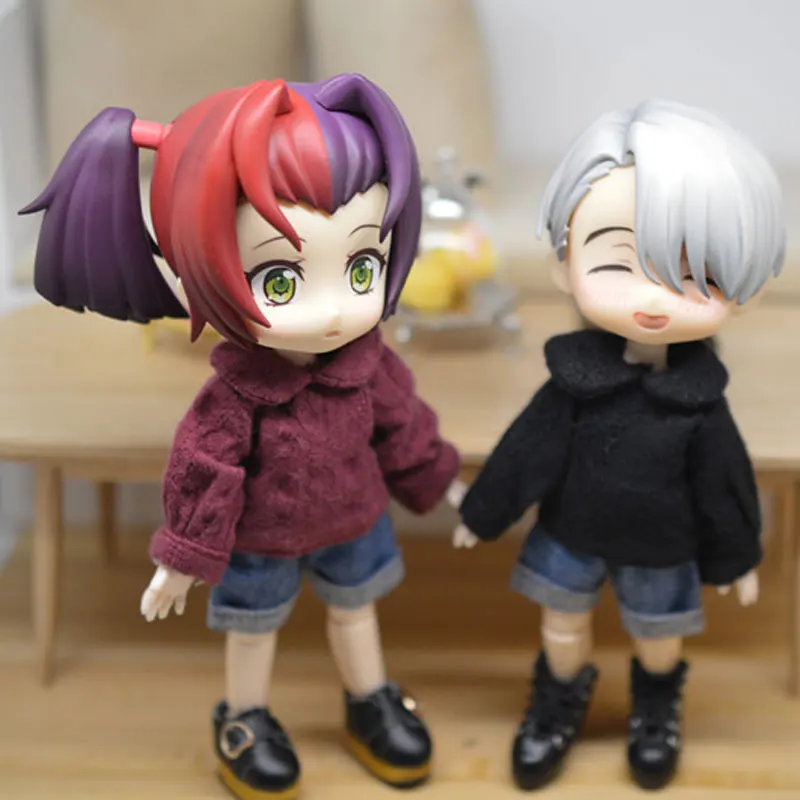 

Ob11 детская одежда Молли с длинными рукавами и нижняя рубашка, кукольные аксессуары для кукольной одежды