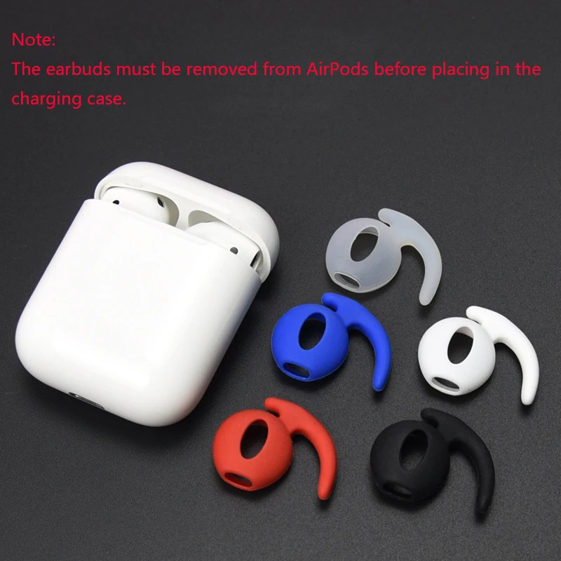 1 пара силиконовый чехол для наушников нескользящий Airpods iphone7/8 ушной крючок с
