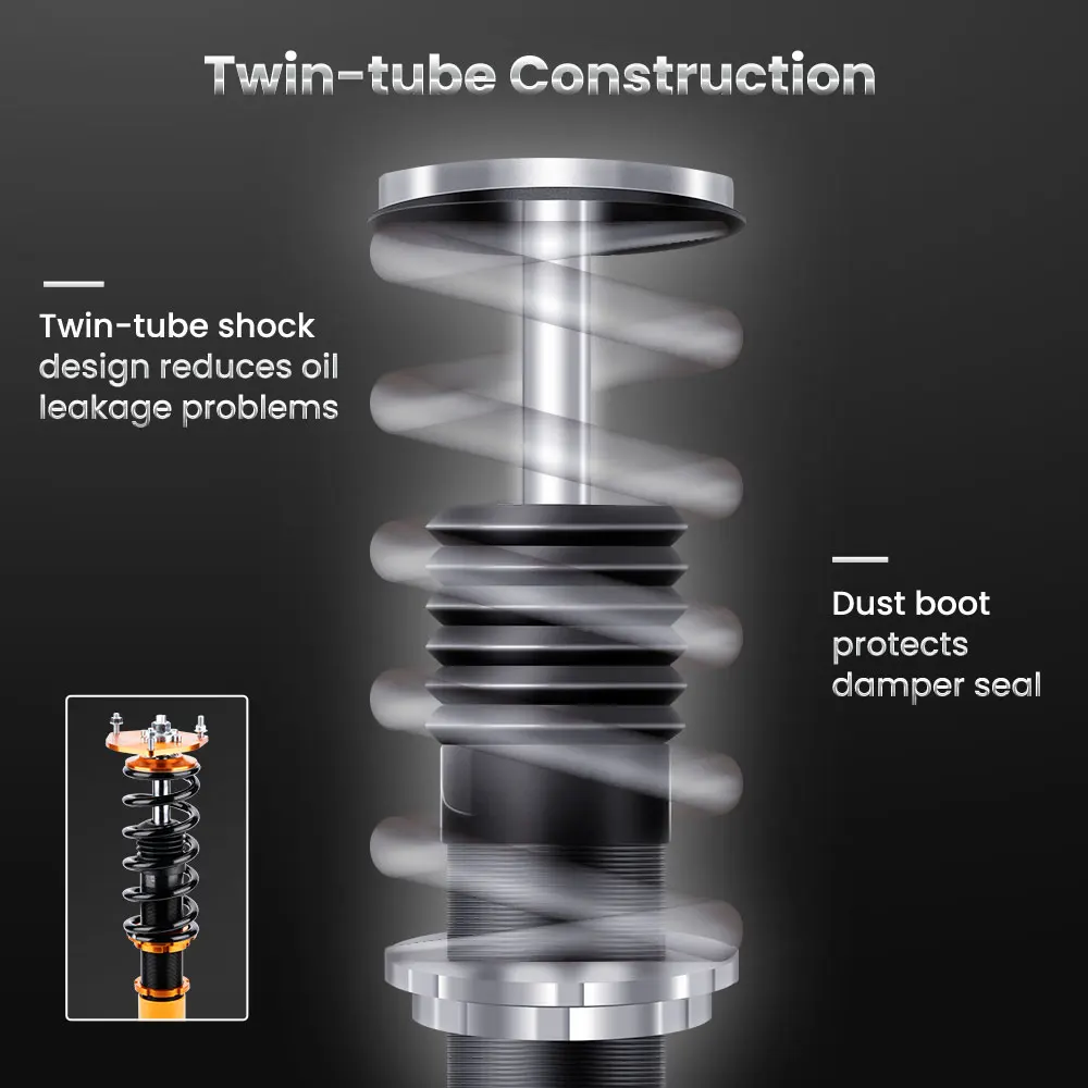 Комплект подвески Coilover для Subaru Forester SF 98-2002 амортизатор пружина передняя задняя