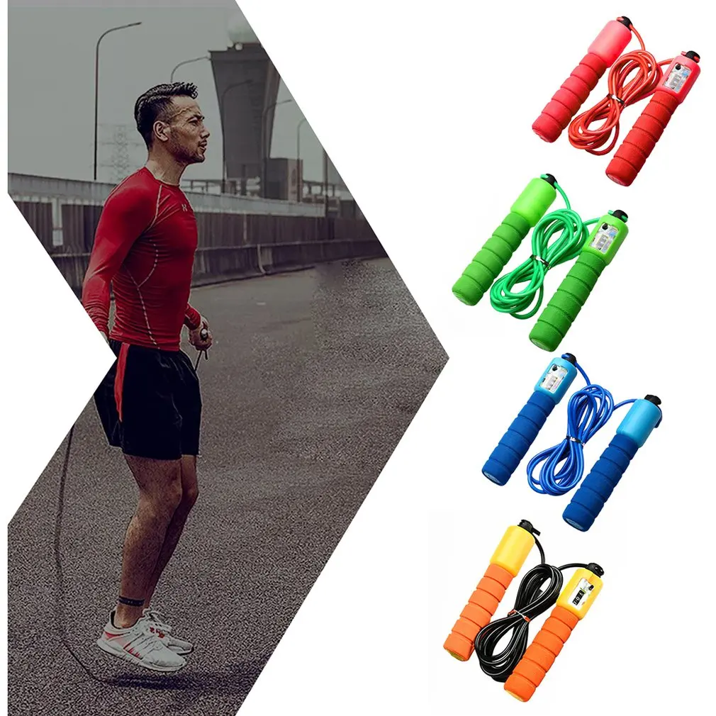 

Counting Rope Skipping Adult Digital Rope Skipping Length Adjustable Automatic Counter Flexible Plastic Rope 1pcs