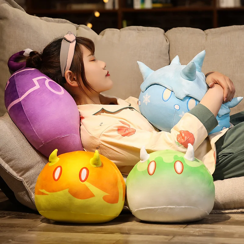 Juego esponjoso de Slime para ni&ntilde;os, juguete de felpa con tema de Slime de impacto Genshin, almohada Keli Dango, regalo de cumplea&ntilde;os y Navidad-3