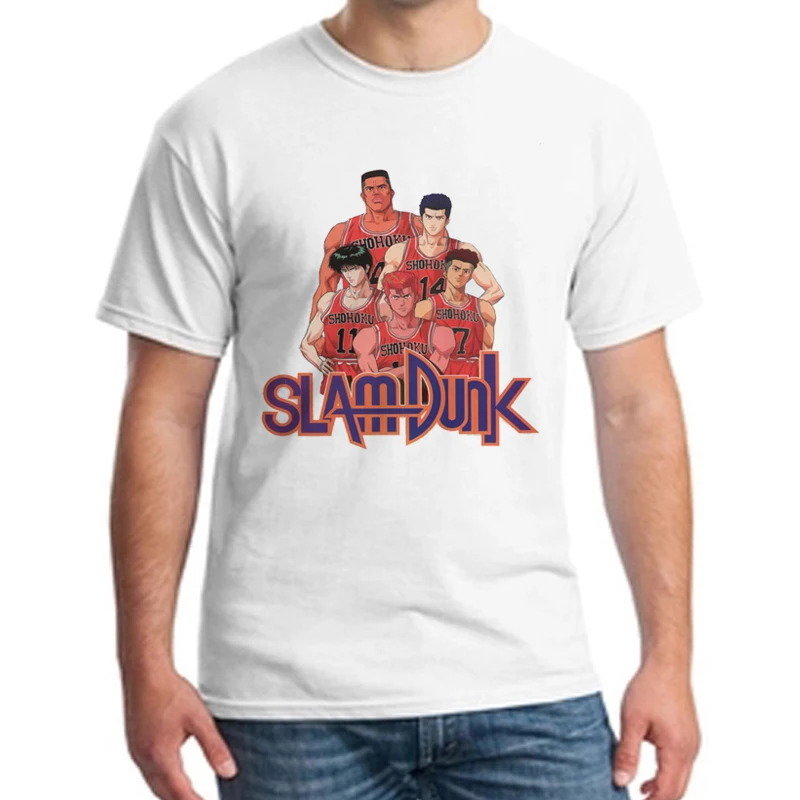 Футболка унисекс с аниме SLAM DUNK футболка японским Son Sakuragi Hanamichi Мужская Удобная