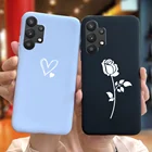 Чехол для телефона Samsung Galaxy A52 5G A12 A31 A32 A41 A42 A02s A30s, бампер, матовый мягкий чехол карамельного цвета