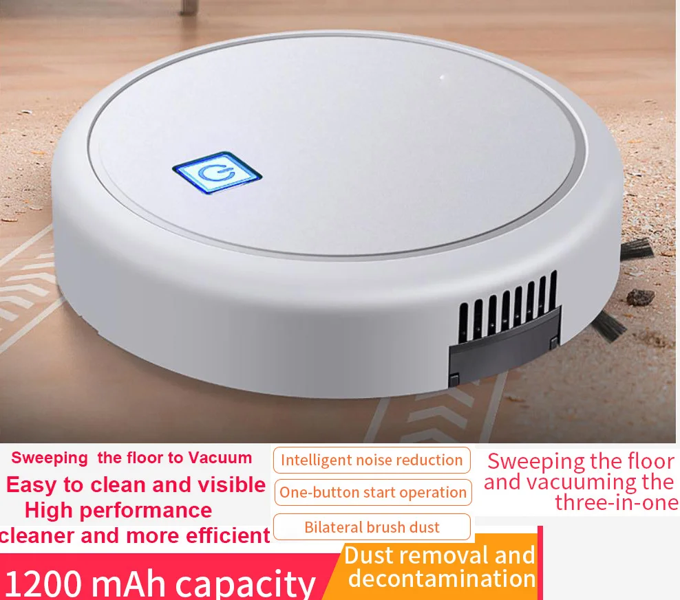 Автоматический беспроводной подметальный робот пылесос с usb зарядкой Вакуумный