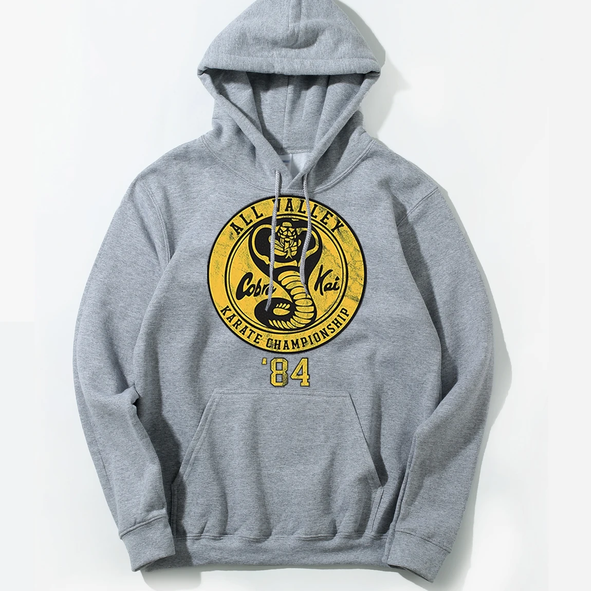 

Cobra Kai Hoodies Strike First Strike Hard On Mercy Crewneck Autumn Winter Hoodies Pullovers Men Karate Kid Hooded Sweatshirt