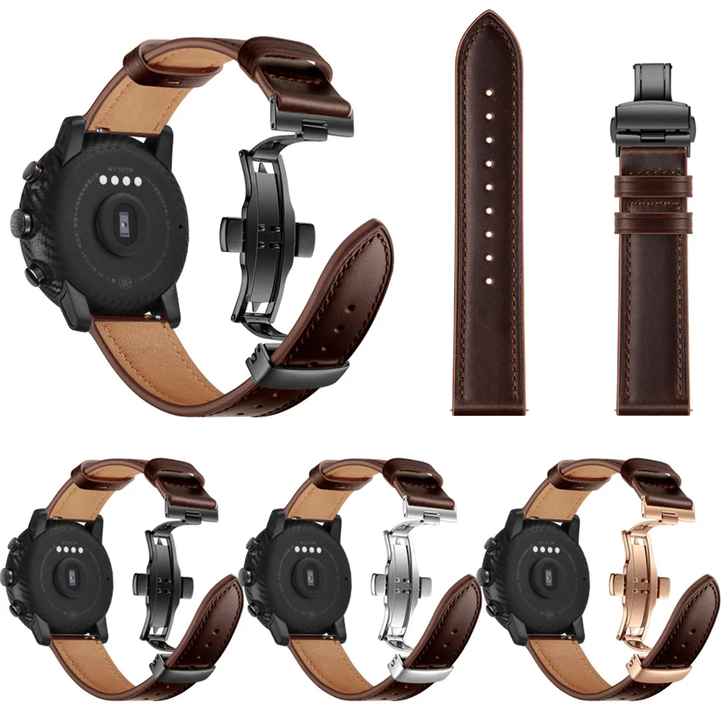Сменный кожаный ремешок для часов Xiaomi Huami AMAZFIT 2/2S Stratos фитнес трекер 2019 #