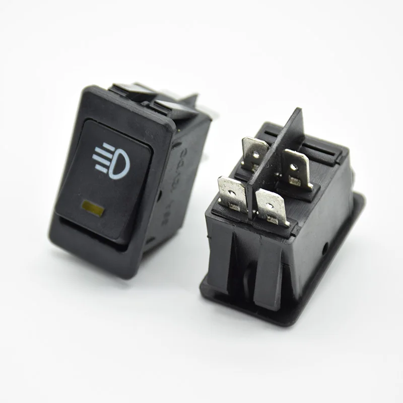 1 шт. дневной тумблер красный желтый зеленый синий 4 контакта 2 положения 12 В 35 А