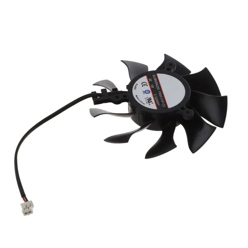 FD8015H12S 75 мм 2 контактный охлаждающий вентилятор для видеокарты Sapphire HD6850 HD4860