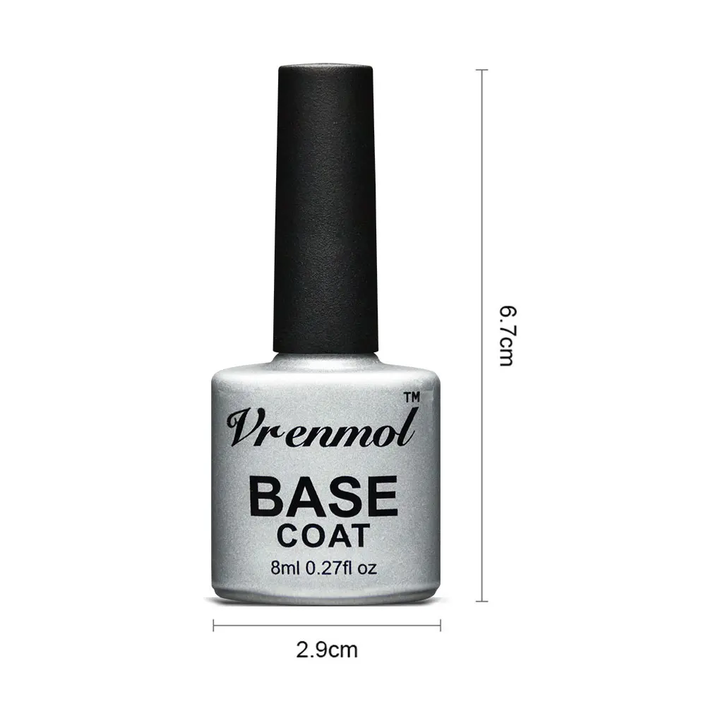 Base coat Vrenmol, 15 г, акриловый цвет, полигель для наращивания пальцев, Гель-лак для ногтей, замачиваемый, УФ, камуфляж, строительный гель для ногтей, Гель-лак - Color: Base coat