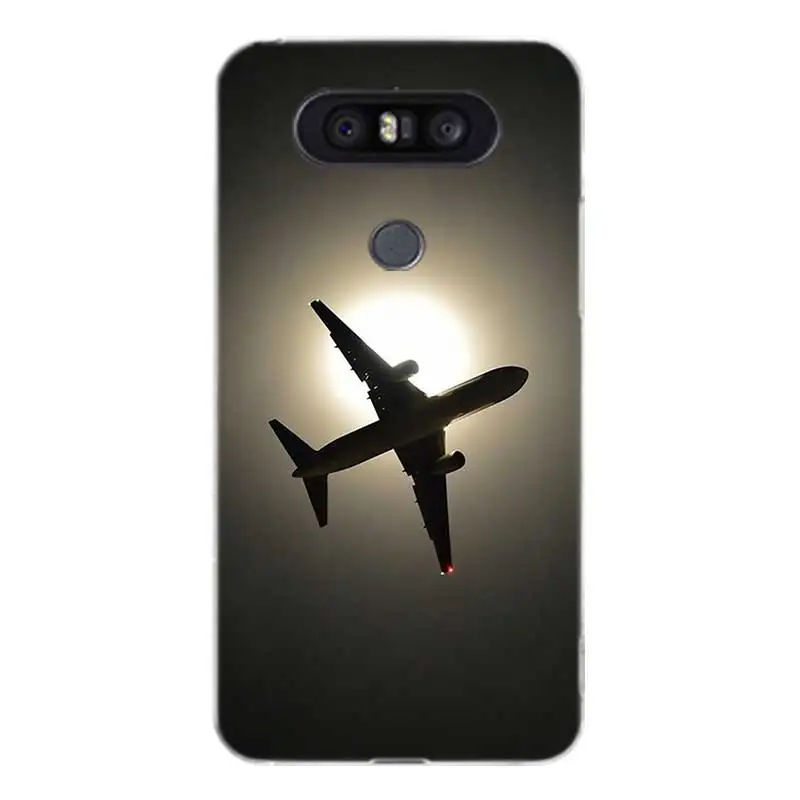Самолет Сотовая связь чехол с крышкой и узором мягкий резиновый для LG Q8 Q7 Q6 G6 G7 G5 G4