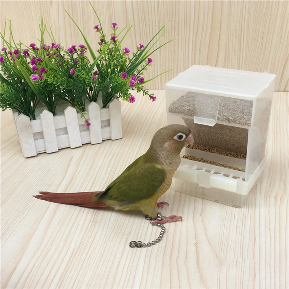 Автоматические Домашние любимцы птицы Попугай корм для домашней короб кормления