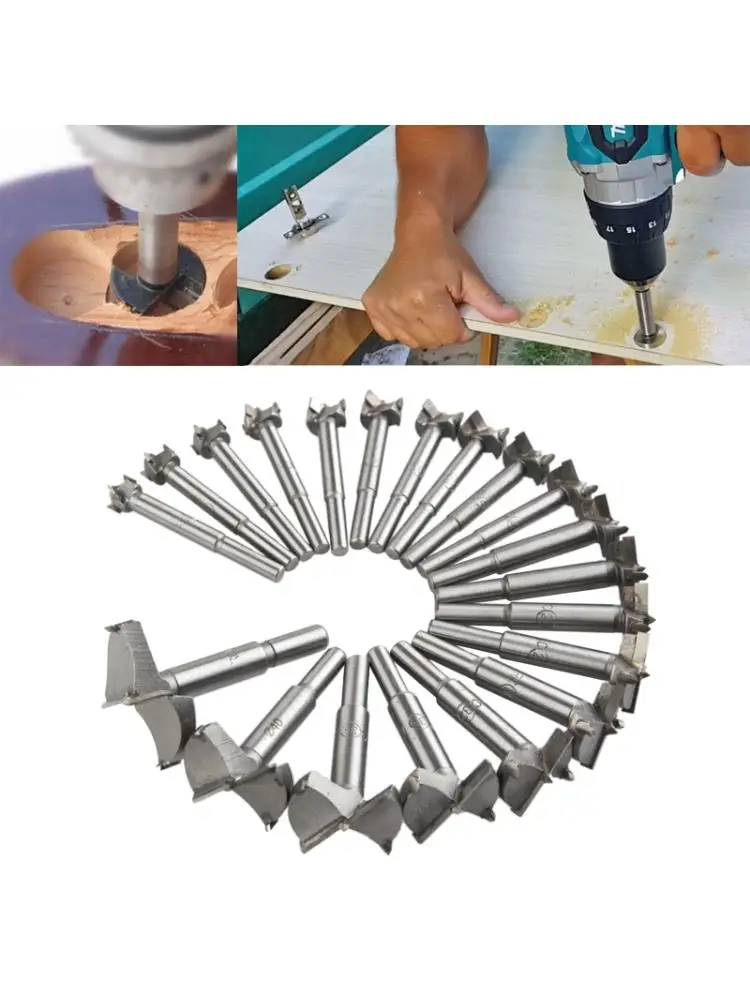 

20pcs/set 14-50mm Forstner Drill Bits Woodworking Self Centering Hole Saw Tungsten Carbide Wood Cutter Tools