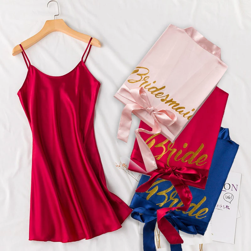 Свадебное кимоно для подружки невесты Золотое письма вечернее платье свадебное