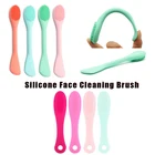 Мягкая силиконовая щетка для чистки лица, 1 шт., инструмент для ухода за кожей, массажер для удаления черных точек, отшелушивающий очиститель пор, уход за лицом, Прямая поставка