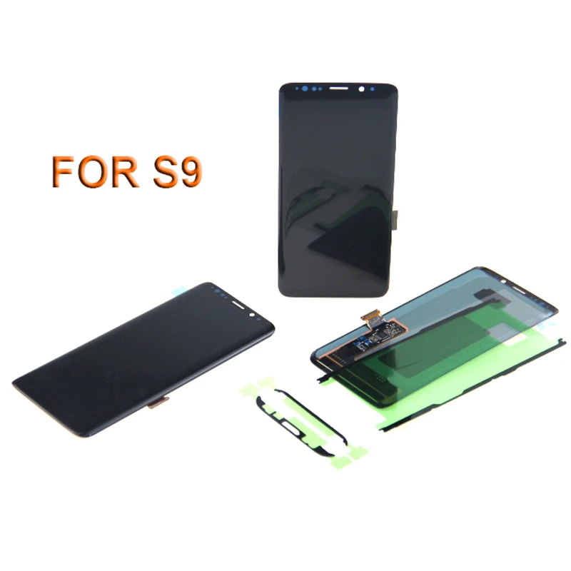 AMOLED для SAMSUNG Galaxy S9 Plus lcd кодирующий преобразователь сенсорного экрана в сборе с рамкой S9+ S9 lcd G960 G965 Замена