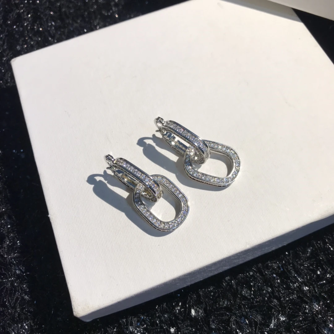 

Diamond big brand geometric consistent Brass Earrings more pictures contact the seller