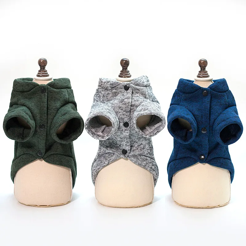 Winter Pet Dog Clothes Warm Jacket Coat Puppy Cotton Outfits High Grade Thick Vest For Chihuahua Pug Costume | Дом и сад