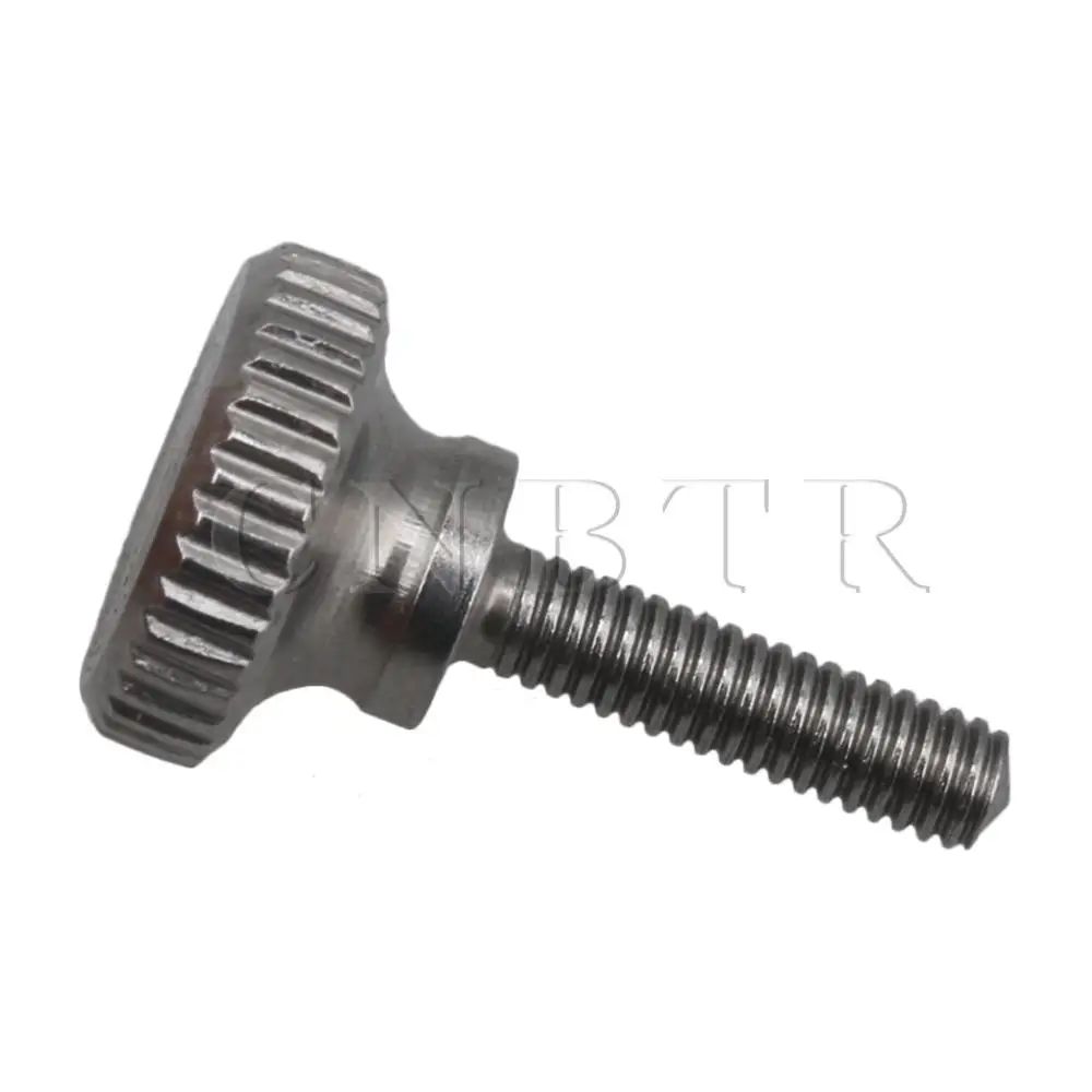 

CNBTR M2.5 Thread Length 10MM 304 Stainless Steel Knurled Thumb Screw Set of 4