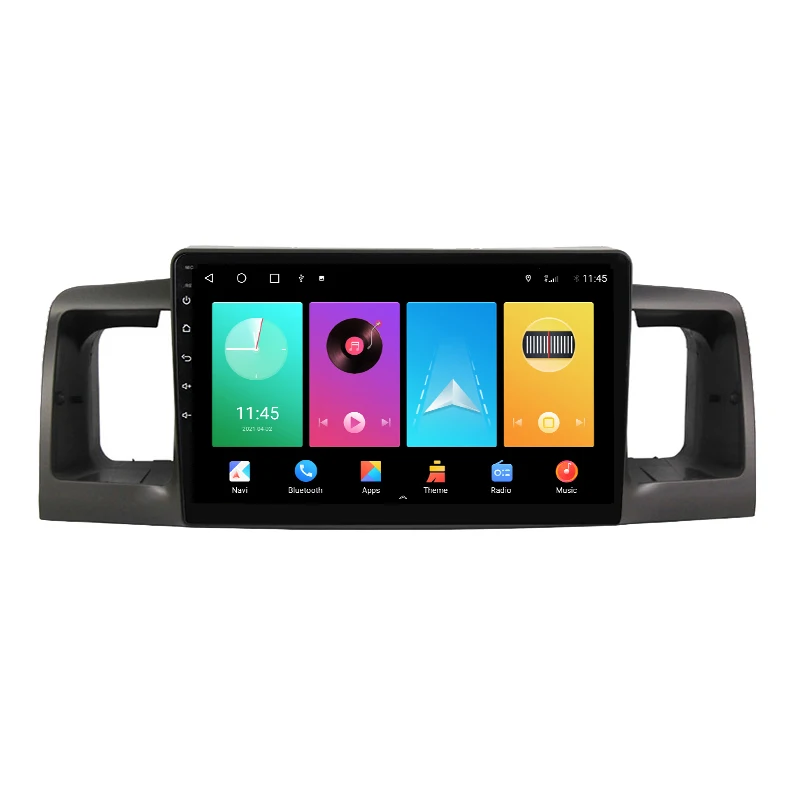 Автомагнитола для Toyota Corolla E120 e 120 BYD F3 2007-2011 DSP IPS 6 грамм Android 10 0 4G NET мультимедийный