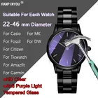 Для Casio DW MK Garmin Fossil Universal Round Watch HD Clear  Anti Purple светильник 2.5D