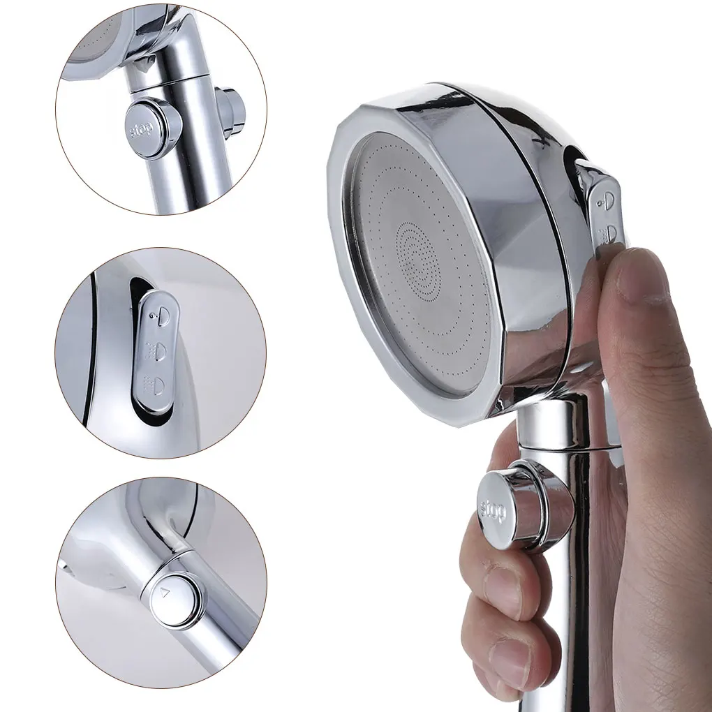 Pressurized Shower Head High Pressure Water Saving Adjustable Sprayer Bathroom Accessories showerhead holderSet | Обустройство дома
