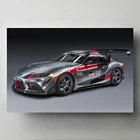 Картина на холсте с изображением гоночных машин и спортивных автомобилей