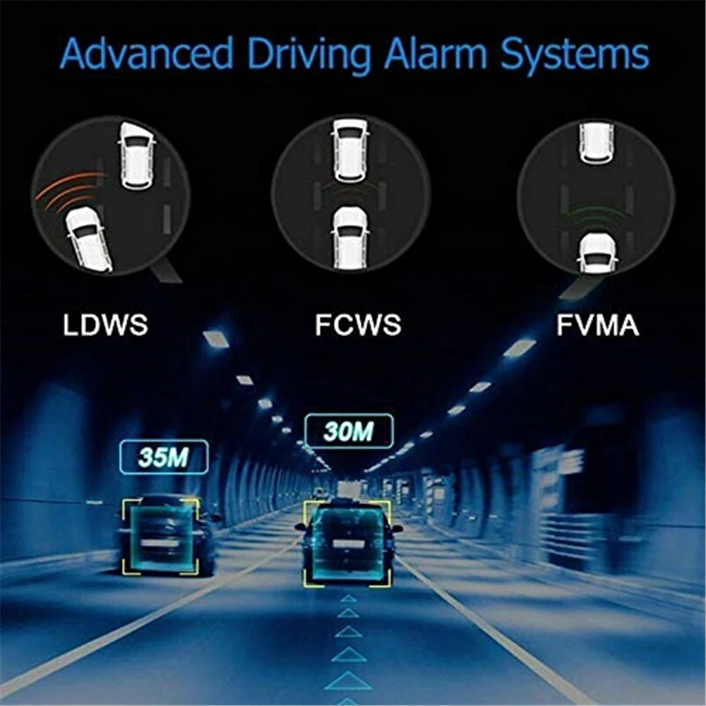 HD Full Car DVR 2MP камера Автомобильный видеорегистратор ADAS Dashcam android регистратор ночная