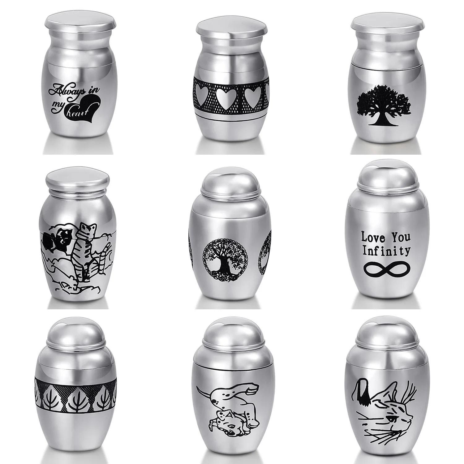 Титан Сталь урны машина ля стрижки домашних животных собак кошек птиц Мышь зола