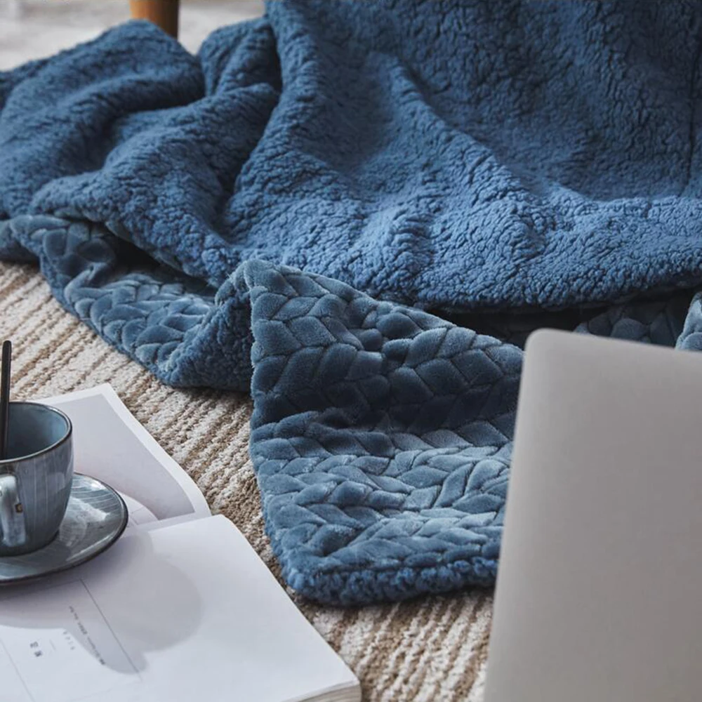 Новое поступление супер мягкое пушистое рельефное Флисовое одеяло из меха норки