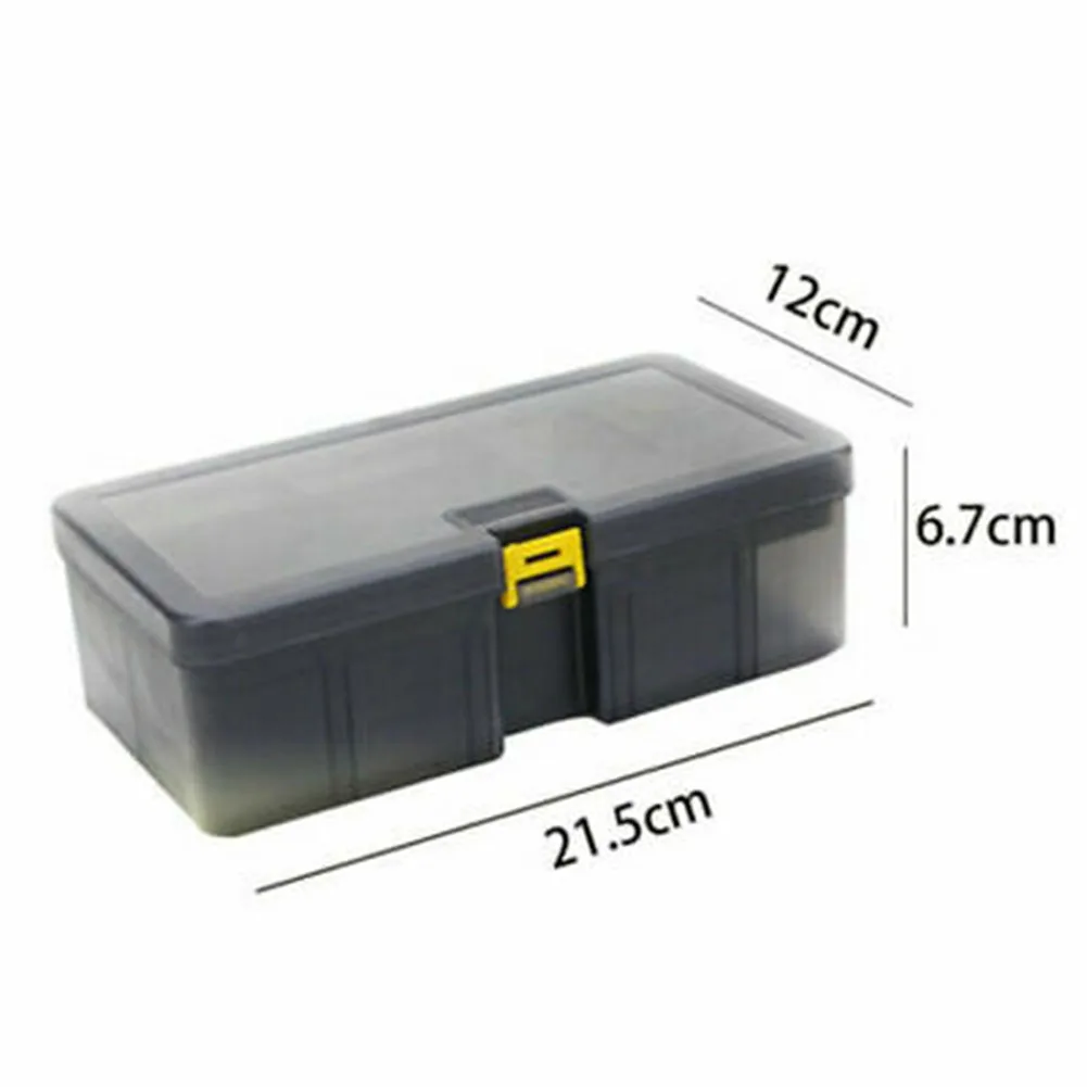 

Portable Hard Plastic Double Layers For Fishing Tackle Box Lures Bait Storage Case Waterproof Easy Carrying Capacity Box