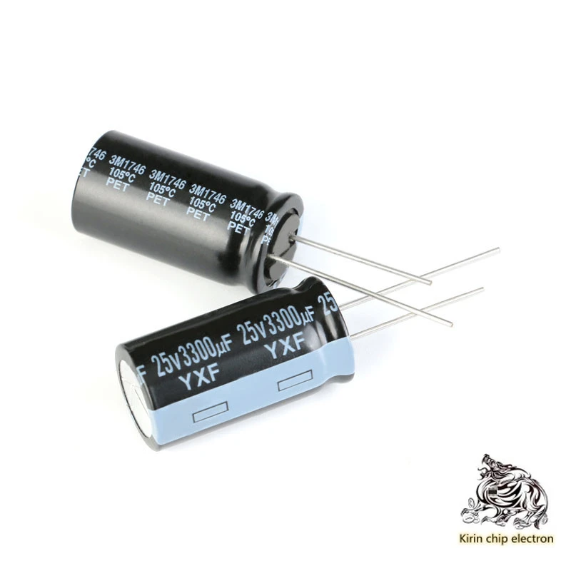 

10pcs/lot 25v3300uf 20% 25yxf3300mffc16x131.5 in-line electrolytic capacitor