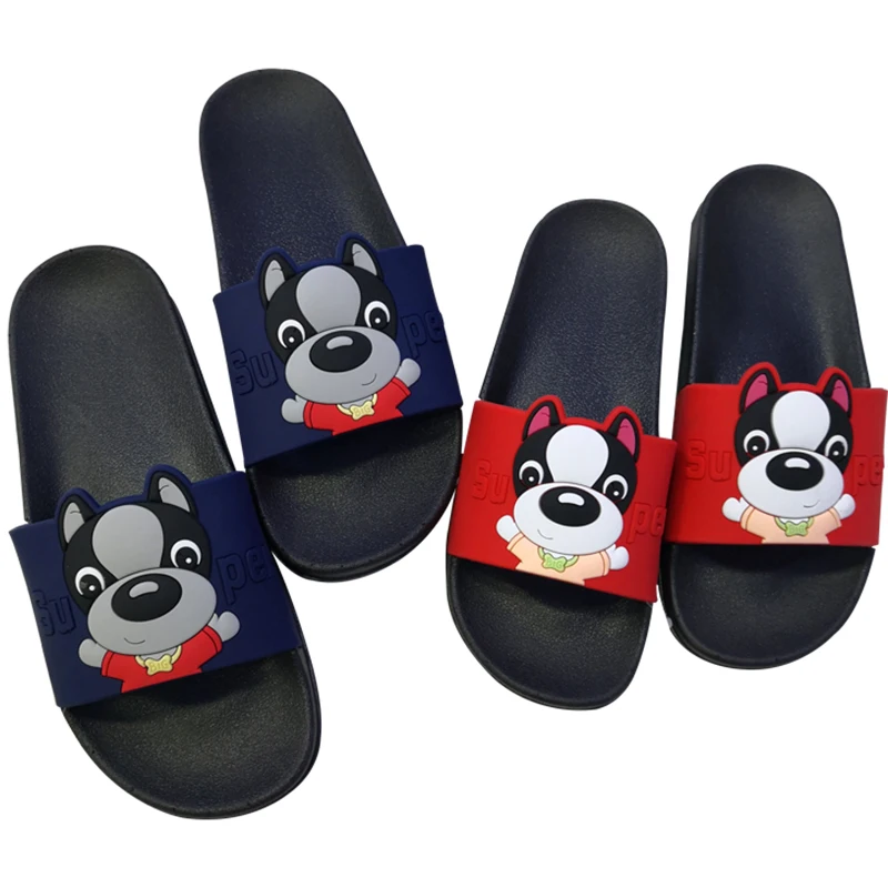 Женская обувь сезон лето женские шлепанцы без задника с изображением милой