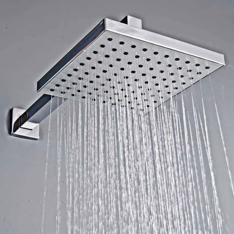 Bathroom suite 8 Polegada top square spray hidden shower ceiling in wall mixer tap | Обустройство дома