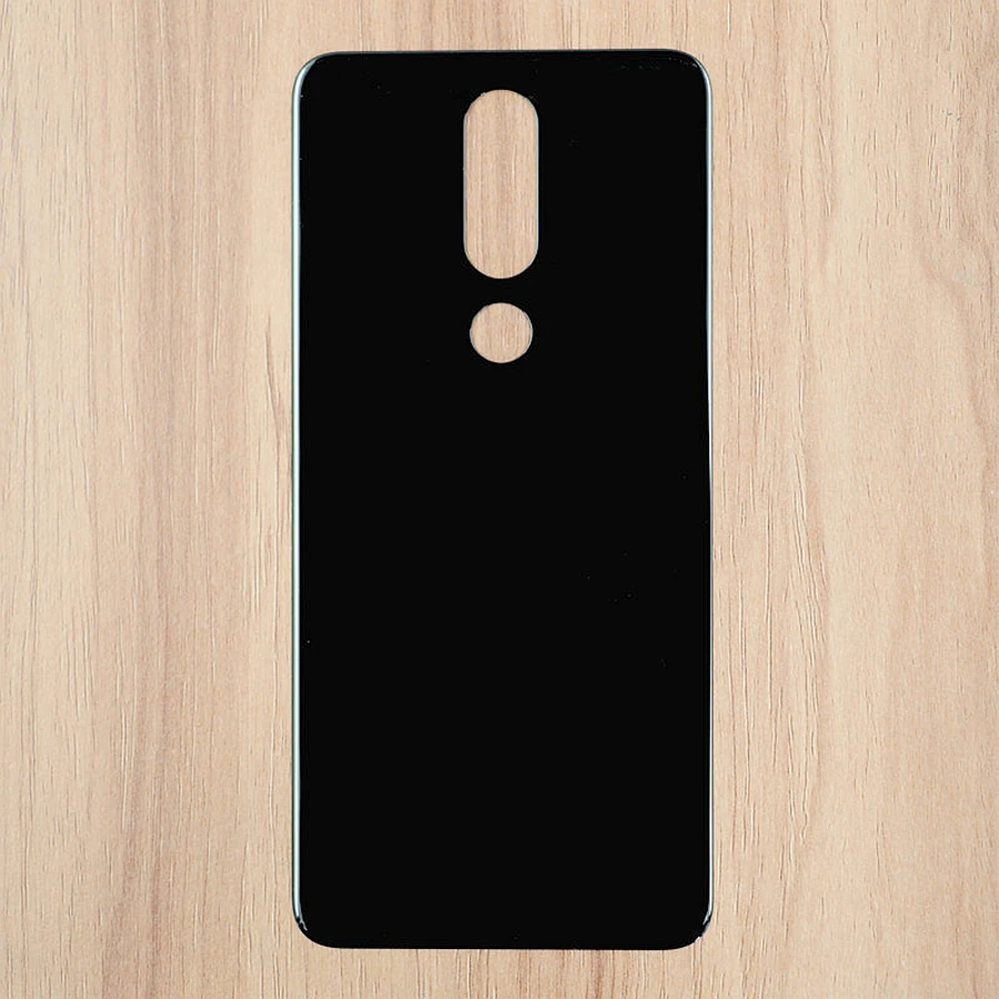 100% стекло для Nokia X5 2018 задняя крышка аккумулятора чехол дверь стеклянная панель 5 1
