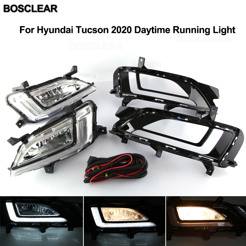 2X светодиодный ные дневные ходовые огни DRL для Hyundai Ix35 2010 2011 2012 2013 2014 15 2018 tucson
