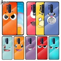 cartoon cute expression for oneplus 9r 9 8t 8 nord z 7t 7 pro 5g tempered glass shell phone case cover