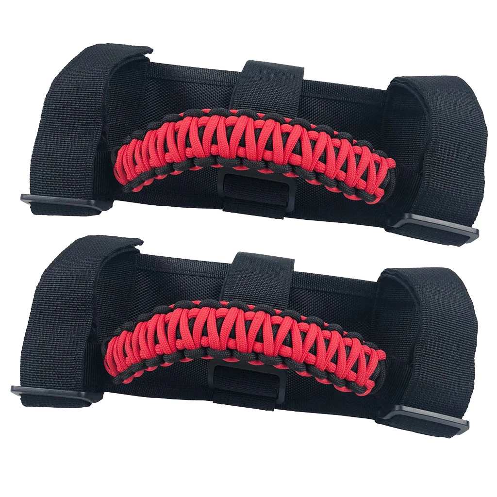 

2Pcs/Kit Heavy Duty Roll Bar Grab Handles Set For Jeep Wrangler TJ JK 07-17