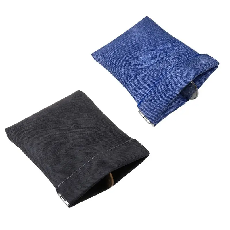 Мини-кошелек для мелочи из матовой кожи с металлической пружинной застежкой A69F |