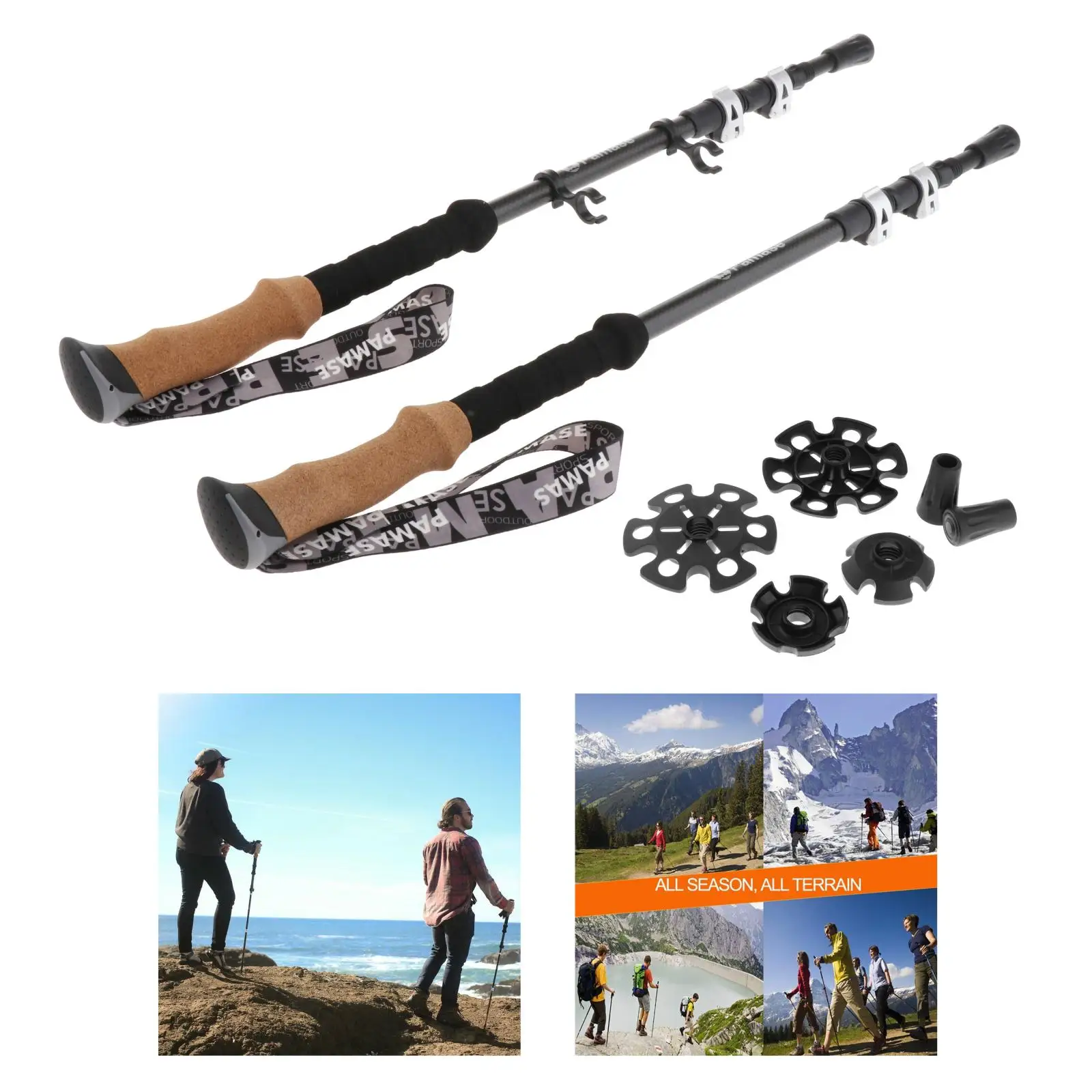 Satılık Katlanır Ayarlanabilir Baston Yürüyüş Yürüme bastonu Dayanıklı Katlanabilir Kamışı