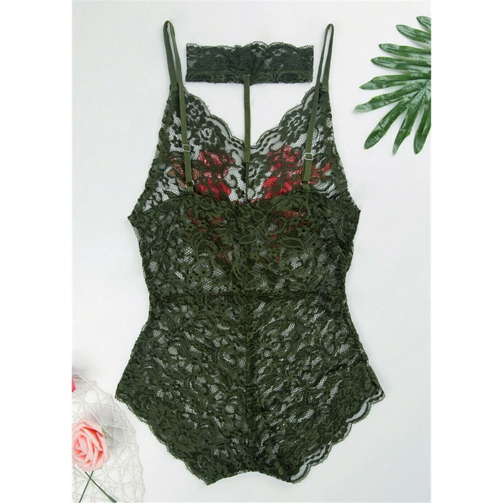 Хит продаж женское Сексуальное Кружевное Белье для сна с цветочным рисунком