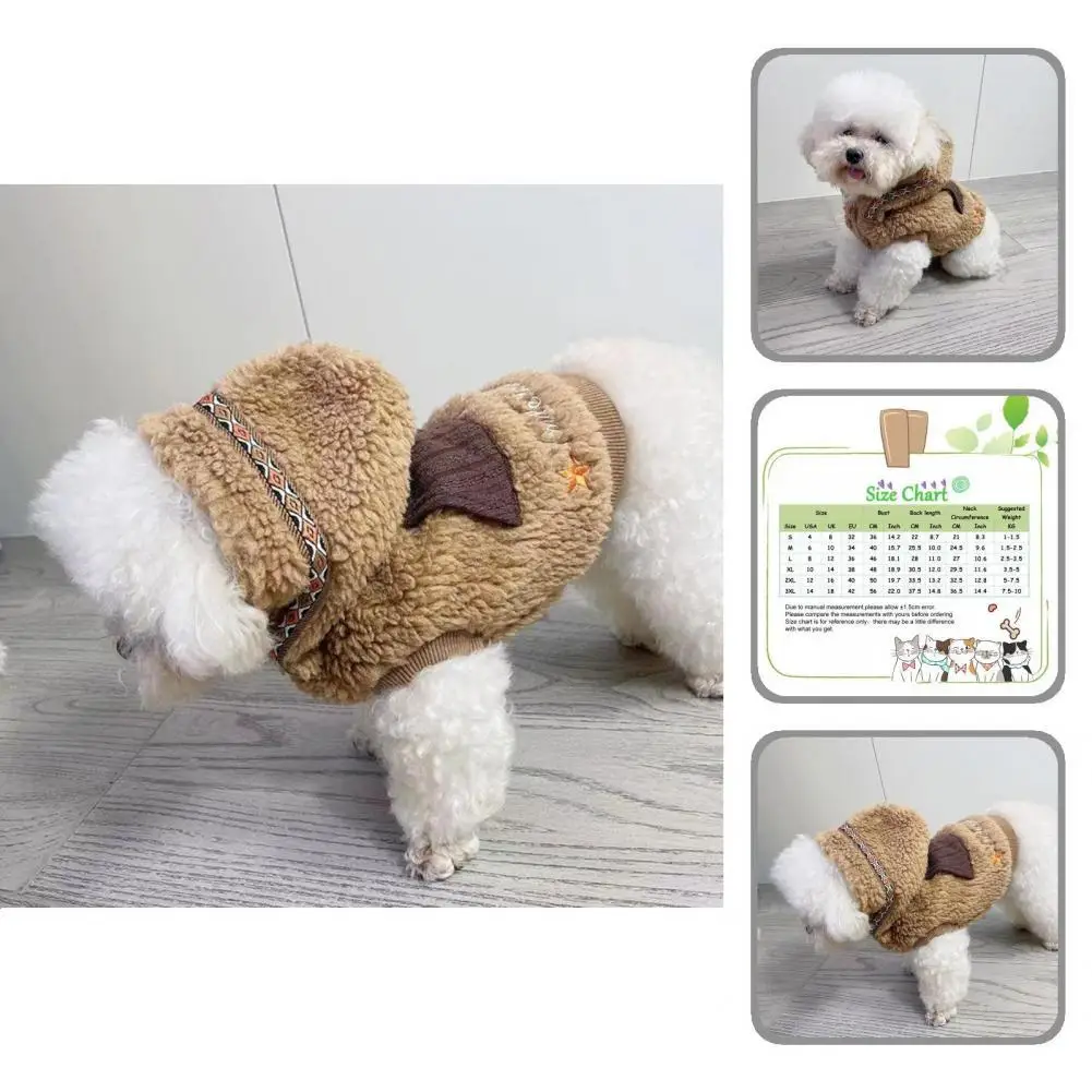 

Adorable Dog Winter Clothing Breathable Lovely Puppy Two-legged Winter Jacket Puppy Clothes Pet Hoodie