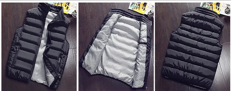 5XL повседневная мужская куртка, жилет без рукавов, Зимние Модные теплые пальто, тонкая брендовая одежда с хлопковой подкладкой, мужской жилет, Homme, Новинка