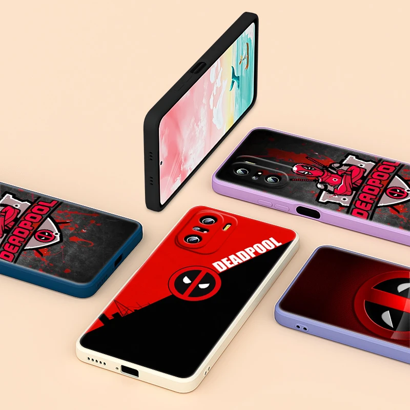 

Marvel Deadpool Avengers For Xiaomi Redmi K40 K30 9A 9C 9AT 9 8 7 6 5 4X Pro Plus Liquid Silicone Cover Phone Case