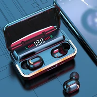 e10 tws bluetooth compatible 5 1 headsets wireless headphones with charging box stereo sports waterproof headset with microphone